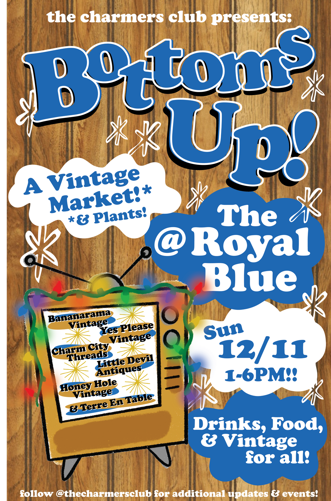 Bottom's Up! A Vintage Market!