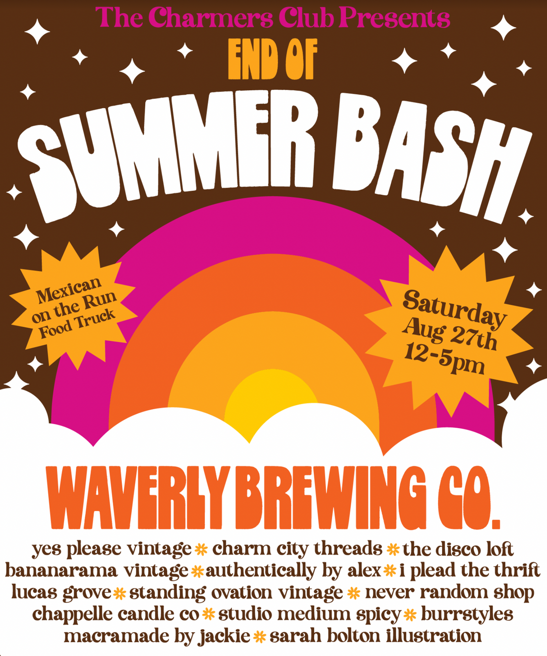 The Charmers Club - End of Summer Bash!