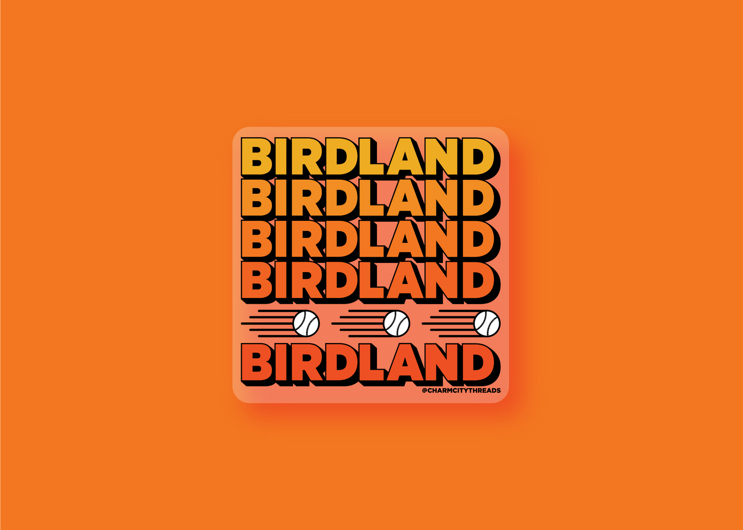 Birdland (baseball) Clear Sticker