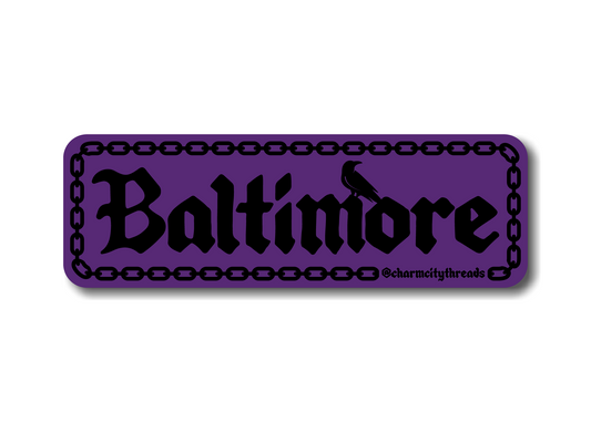 Move Those Chains! Baltimore Ravens inspired Sticker
