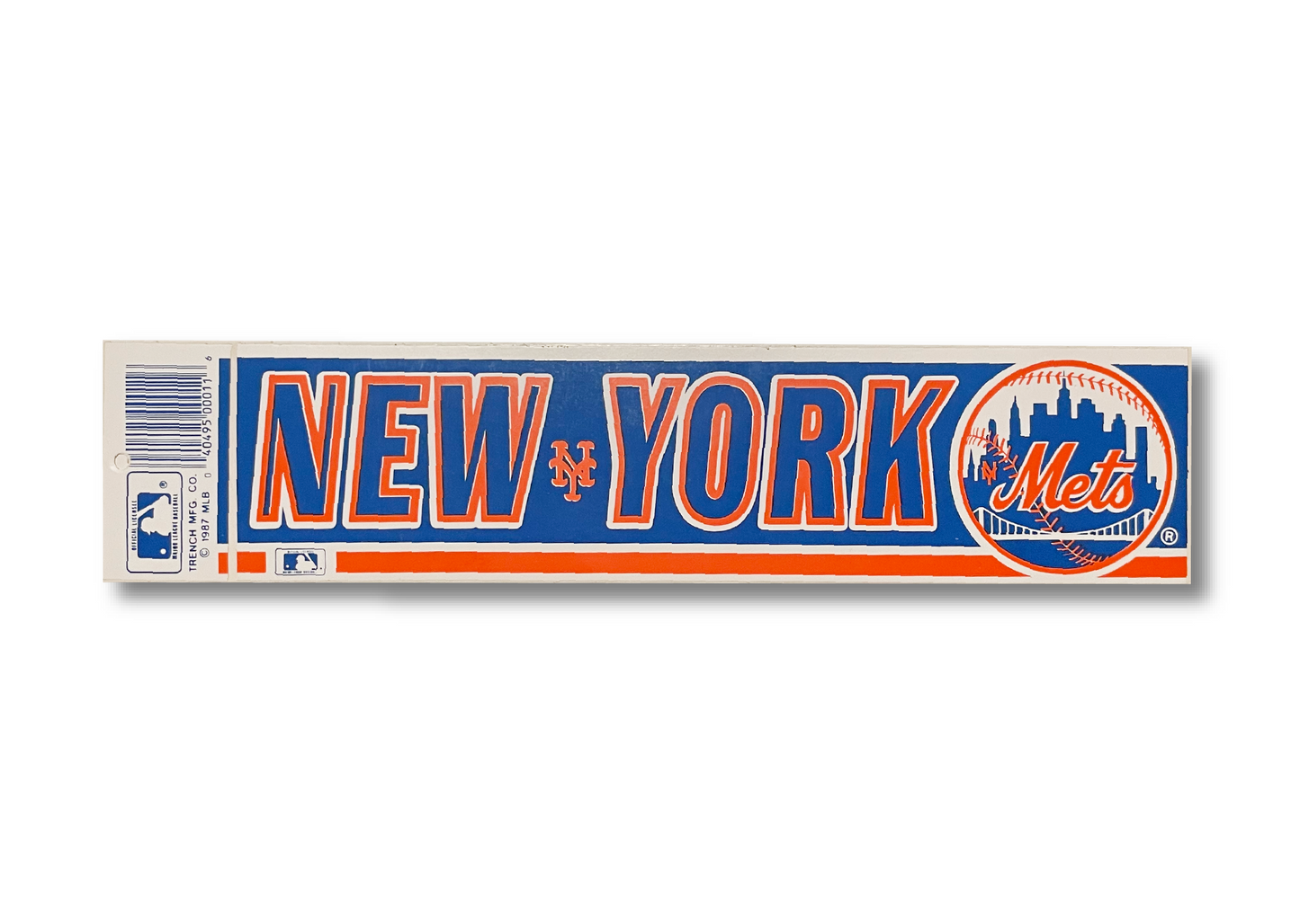 1987 New York Mets Vintage Bumper Sticker