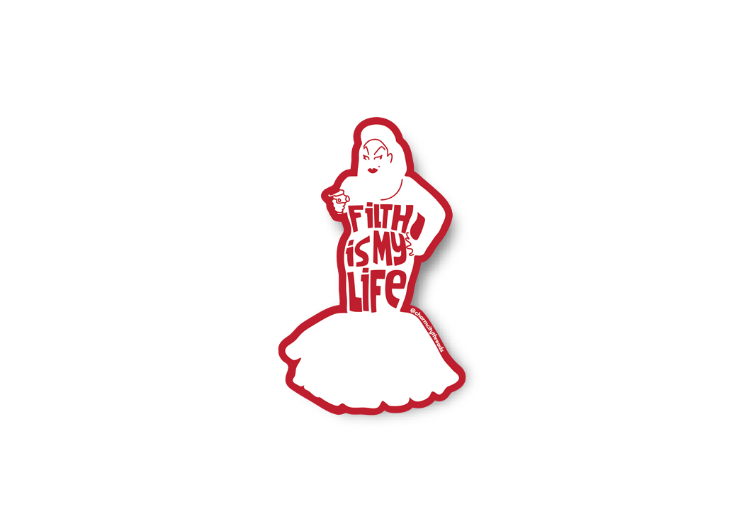 Divine 'Filth Is My Life' Sticker