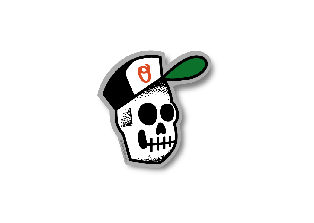 Reggie the Skelly Sticker