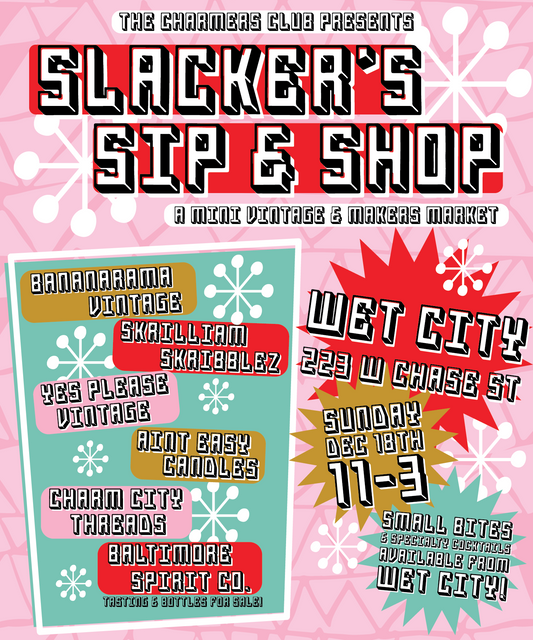 Last Chance to shop, slackers! Sunday 12/18 at Wet City!