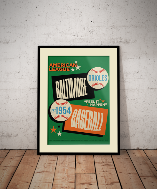 1954 Baltimore Baseball 8x10 Art Print