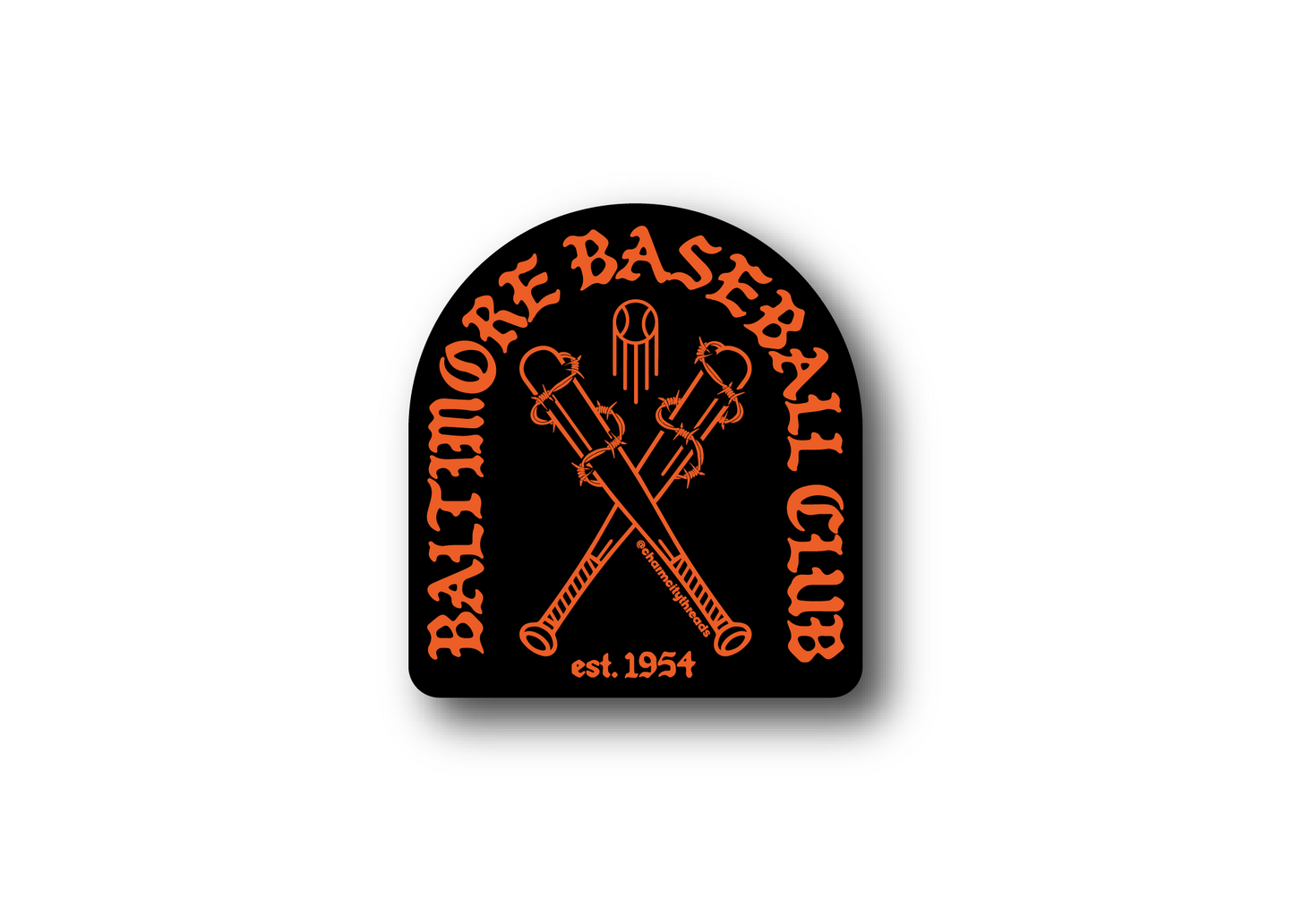 Baltimore Baseball Club hXc Sticker