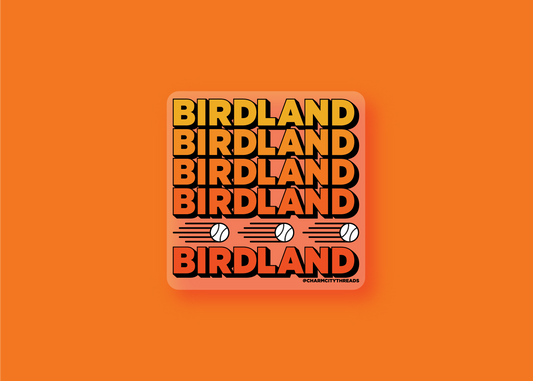 Birdland Clear Sticker