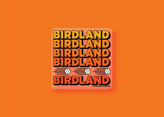 Birdland (baseball) Clear Sticker