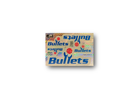 1990s Vintage Holographic Bullets Basketball mini sticker sheet