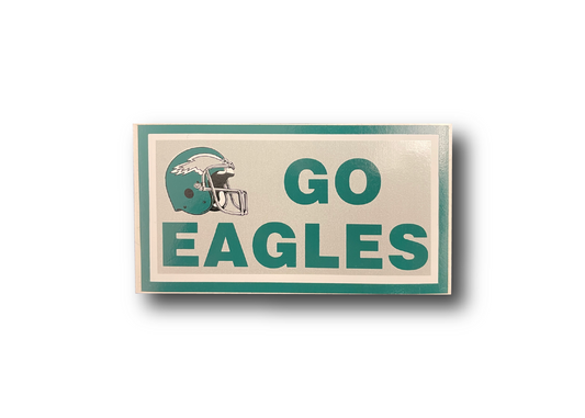 "Go Eagles" Philadelphia Eagles Vintage Bumper Sticker