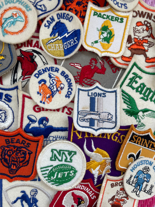 Vintage NFL Patches (Assorted Sizes & Teams)