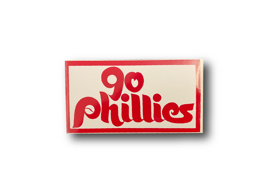 "Go Phillies" Philadelphia Phillies Vintage Bumper Sticker