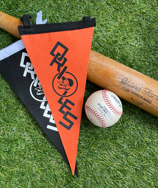Handmade Baltimore Orioles 12" Pennant Flags
