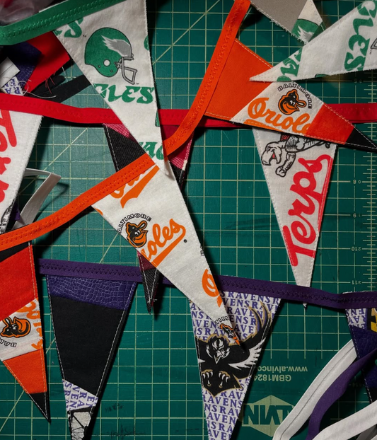 Handmade Sports Pennant Flag Banners