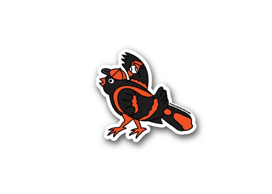 Baltimore Baseball Bird Sticker