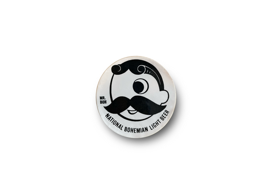 1970s National Bohemian Mr. Boh Sticker