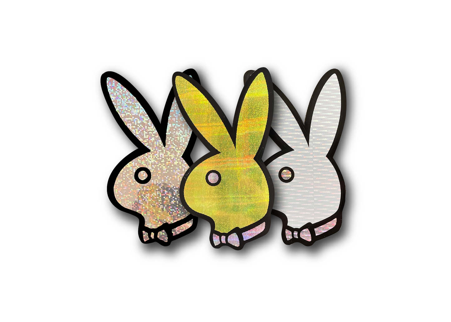 Vintage 1990s Playboy Bunny Holographic Sticker