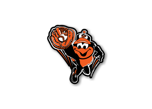 Baltimore Baseball Leaping Bird Sticker