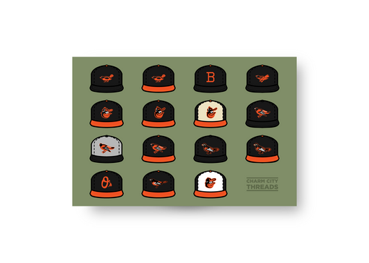 Baltimore Orioles Cap History Postcard