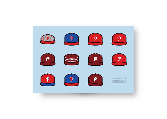 Philadelphia baseball cap Postcard