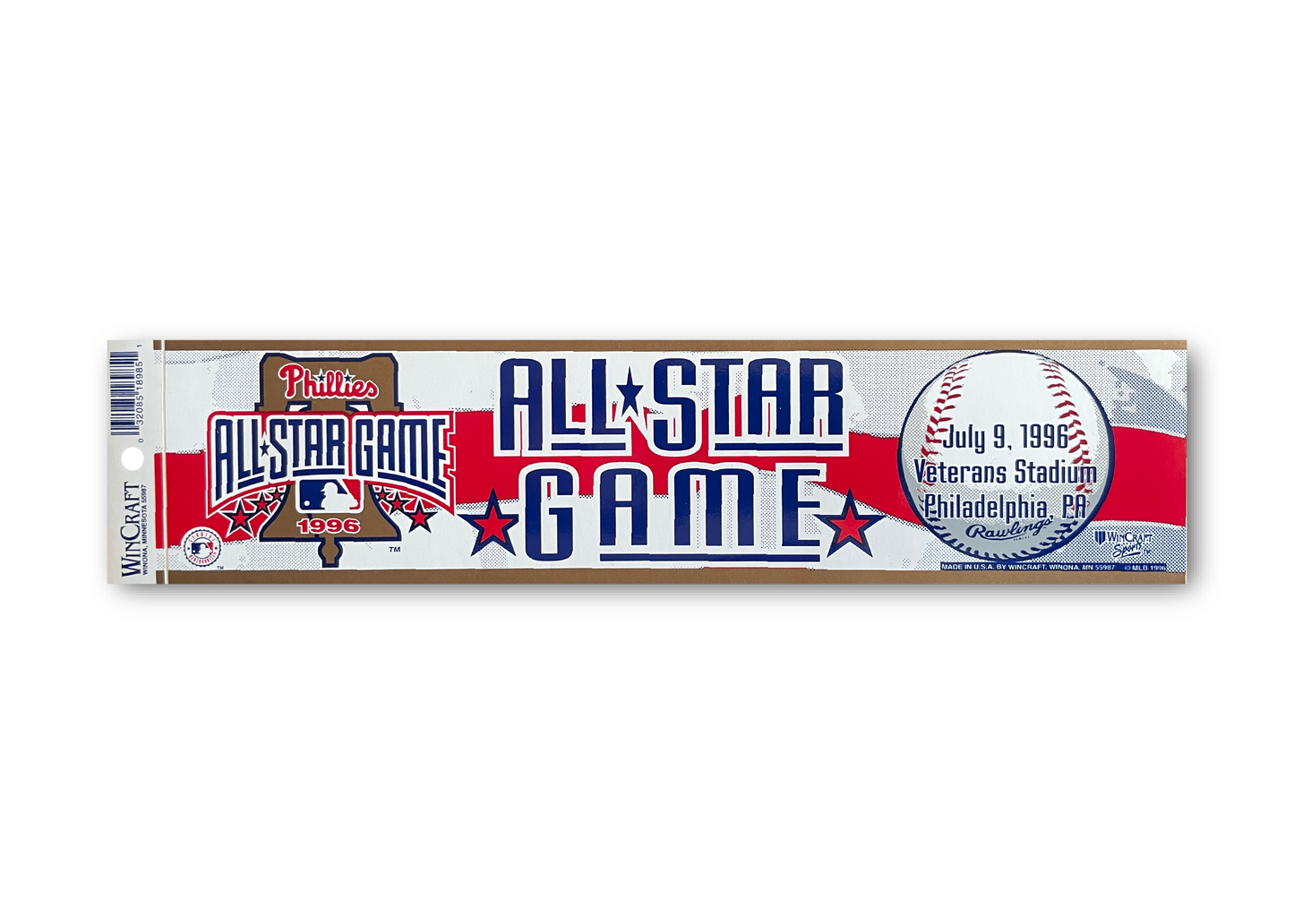1996 Philadelphia Phillies MLB All Star Game Bumper Sticker