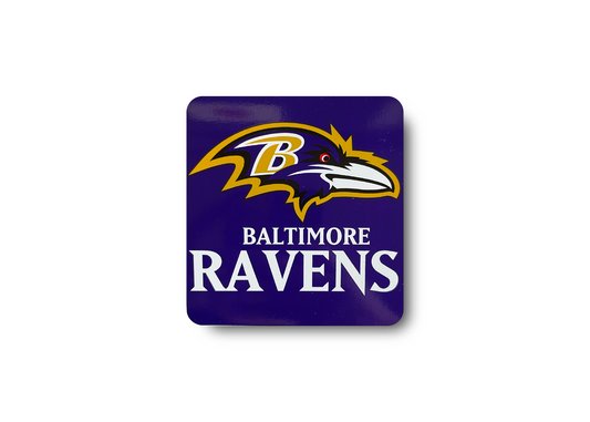 Vintage 2000s Baltimore Ravens Square Sticker