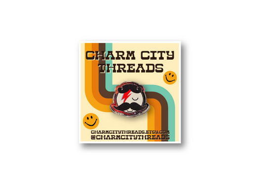 Natty Bowie Acrylic Pin