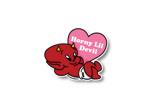 'Horny Lil Devil' Hot Stuff Sticker