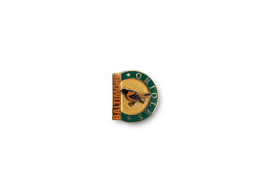 Vintage 1990's Baltimore Orioles Half Circle Enamel Pin