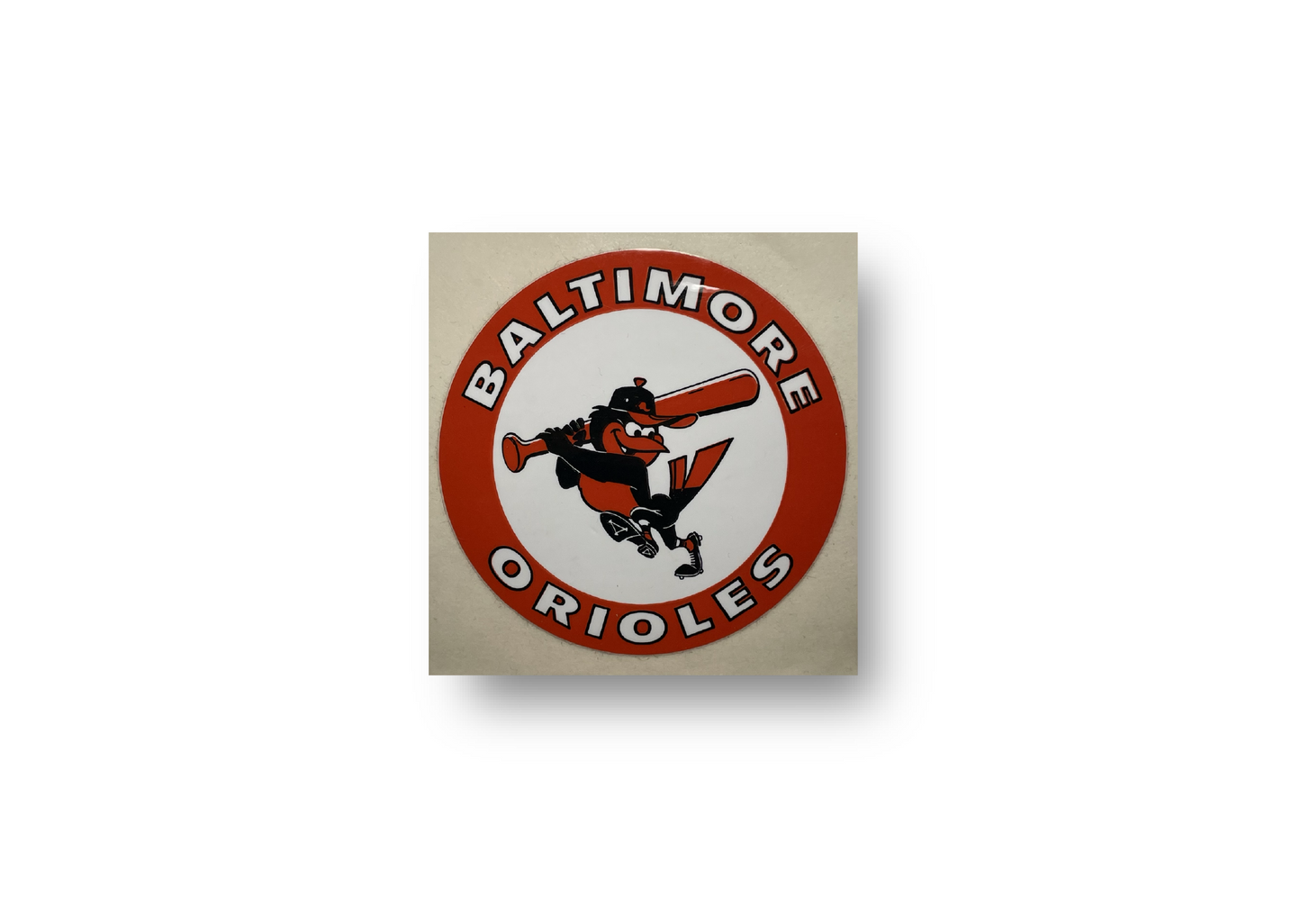 Baltimore Orioles Circular 'Swinging Bird' Sticker