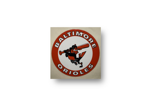 Baltimore Orioles Circular 'Swinging Bird' Sticker